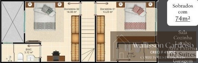 Imagem Sobrado com 2 Quartos à Venda, 150 m² em São Francisco De Assis - Camboriú Imagem Sobrado com 2 Quartos à Venda, 150 m² em São Francisco De Assis - Camboriú