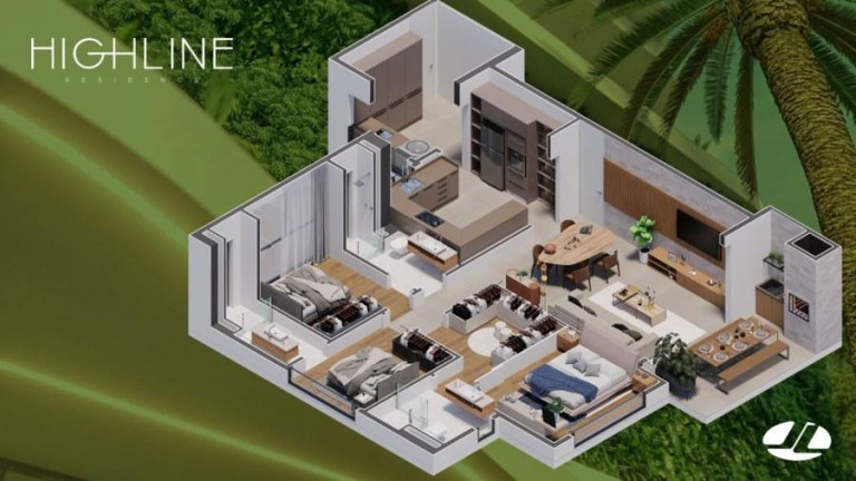 Imagem Apartamento com 3 Quartos à Venda, 125 m² em Jardim Polo Centro - Foz Do Iguaçu
