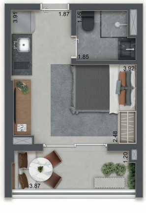 Imagem Studio à Venda, 26 m² em Mooca - São Paulo Imagem Studio à Venda, 26 m² em Mooca - São Paulo