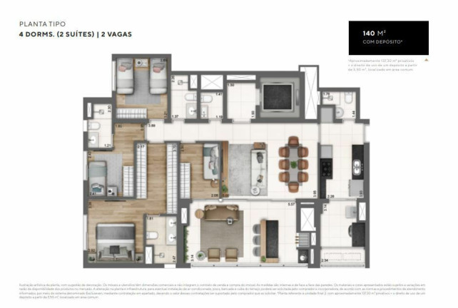 Imagem Apartamento com 3 Quartos à Venda, 141 m² em Perdizes - São Paulo