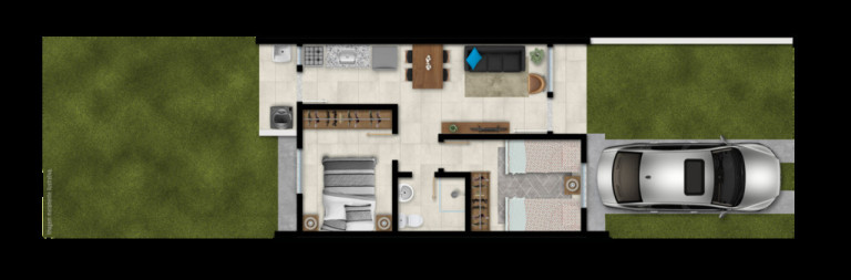 Imagem Casa de Condomínio com 2 Quartos à Venda, 45 m² em Morada Do Vale Ii - Gravataí Imagem Casa de Condomínio com 2 Quartos à Venda, 45 m² em Morada Do Vale Ii - Gravataí