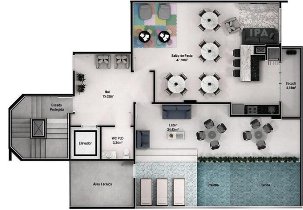 Imagem Apartamento com 2 Quartos à Venda, 74 m² em Vila Operária - Itajaí Imagem Apartamento com 2 Quartos à Venda, 74 m² em Vila Operária - Itajaí