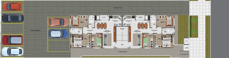 Imagem Apartamento com 3 Quartos à Venda, 70 m² em Cidade Jardim - São José Dos Pinhais