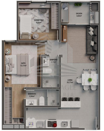 Imagem Apartamento com 2 Quartos à Venda, 64 m² em Vila Operária - Itajaí Imagem Apartamento com 2 Quartos à Venda, 64 m² em Vila Operária - Itajaí