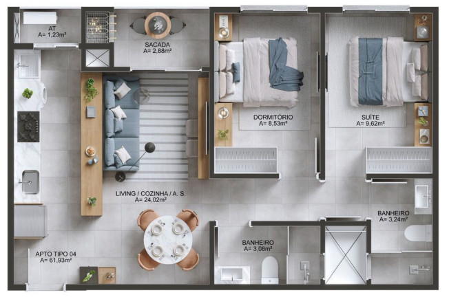 Imagem Imóvel com 2 Quartos à Venda, 62 m² em Morretes Imagem Imóvel com 2 Quartos à Venda, 62 m² em Morretes