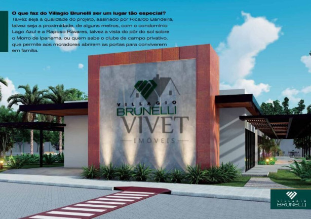 Imagem Terreno à Venda, 250 m² em Villagio Brunelli - Araçoiaba Da Serra