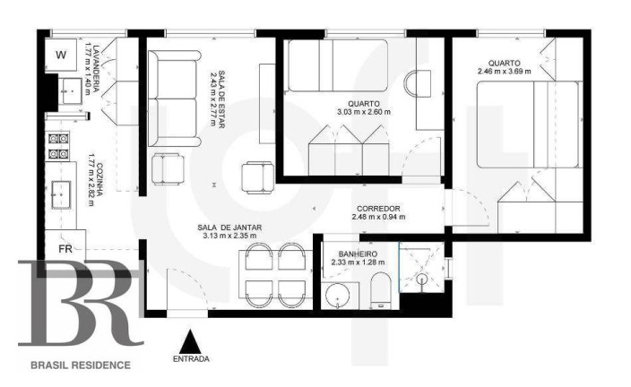 Imagem Apartamento com 2 Quartos à Venda, 50 m² em Campo Grande - São Paulo Imagem Apartamento com 2 Quartos à Venda, 50 m² em Campo Grande - São Paulo