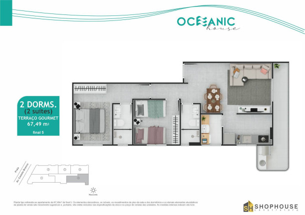 Imagem Apartamento com 2 Quartos à Venda, 67 m² em Maracanã - Praia Grande Imagem Apartamento com 2 Quartos à Venda, 67 m² em Maracanã - Praia Grande