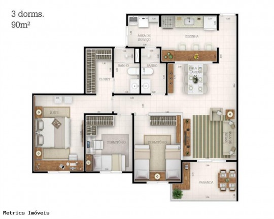 Imagem Imóvel com 3 Quartos à Venda, 90 m² em Ponte São João - Jundiaí Imagem Imóvel com 3 Quartos à Venda, 90 m² em Ponte São João - Jundiaí