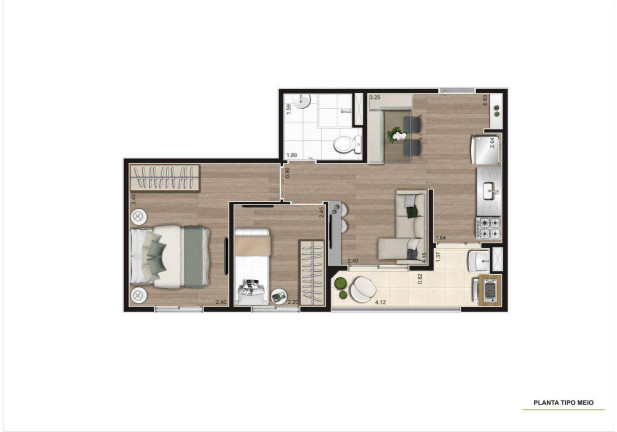 Imagem Apartamento com 2 Quartos à Venda, 41 m² em Vila Pirituba - São Paulo