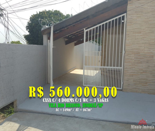 Imagem Casa com 4 Quartos à Venda, 150 m² em Vila Rio Branco - Jundiaí Imagem Casa com 4 Quartos à Venda, 150 m² em Vila Rio Branco - Jundiaí