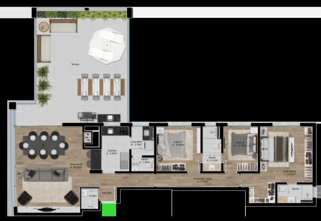 Imagem Apartamento com 3 Quartos à Venda, 124 m² em Rio Branco - Porto Alegre