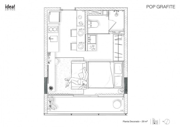Imagem Studio com 1 Quarto à Venda, 29 m² em Vila Madalena - São Paulo Imagem Studio com 1 Quarto à Venda, 29 m² em Vila Madalena - São Paulo