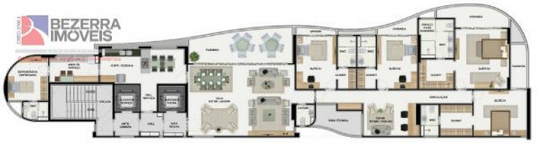 Imagem Apartamento com 4 Quartos à Venda, 279 m² em Areia Preta - Natal