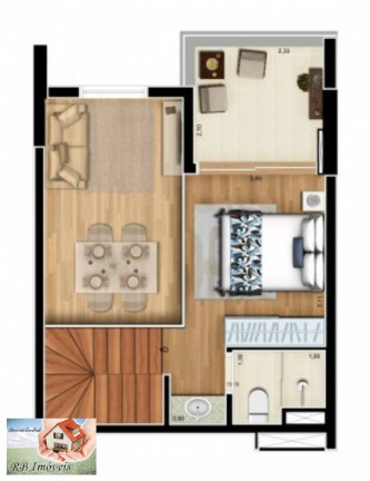 Imagem Loft com 1 Quarto à Venda, 37 m² em Jardim Do Mar - São Bernardo Do Campo Imagem Loft com 1 Quarto à Venda, 37 m² em Jardim Do Mar - São Bernardo Do Campo