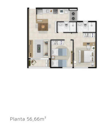 Imagem Apartamento com 2 Quartos à Venda, 56 m² em Benfica - Fortaleza Imagem Apartamento com 2 Quartos à Venda, 56 m² em Benfica - Fortaleza