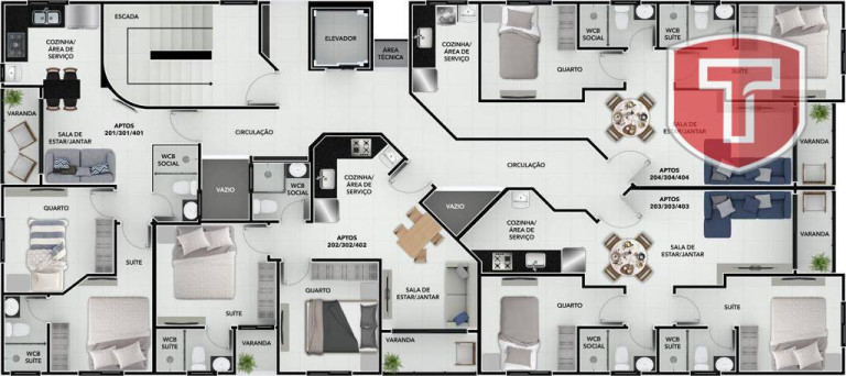 Imagem Apartamento com 2 Quartos à Venda, 48 m² em Jardim Oceania - João Pessoa Imagem Apartamento com 2 Quartos à Venda, 48 m² em Jardim Oceania - João Pessoa