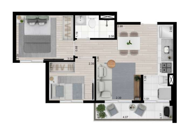 Imagem Apartamento com 2 Quartos à Venda, 42 m² em Vila Dos Remédios - São Paulo Imagem Apartamento com 2 Quartos à Venda, 42 m² em Vila Dos Remédios - São Paulo