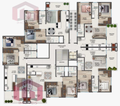 Imagem Imóvel com 2 Quartos à Venda, 70 m²