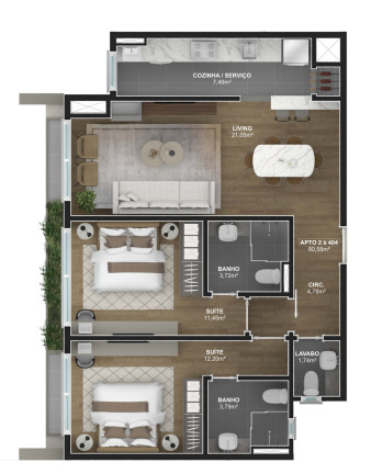 Imagem Apartamento com 2 Quartos à Venda, 80 m² em Floresta - Gramado