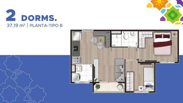 Imagem Apartamento com 2 Quartos à Venda, 37 m² em São Paulo