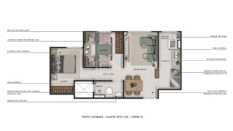 Imagem Apartamento com 2 Quartos à Venda, 44 m² em Jardim Itu - Porto Alegre