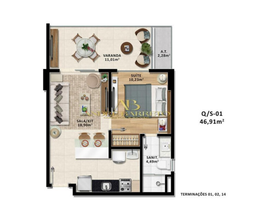 Imagem Apartamento com 1 Quarto à Venda, 28 m² em Stella Maris - Salvador Imagem Apartamento com 1 Quarto à Venda, 28 m² em Stella Maris - Salvador
