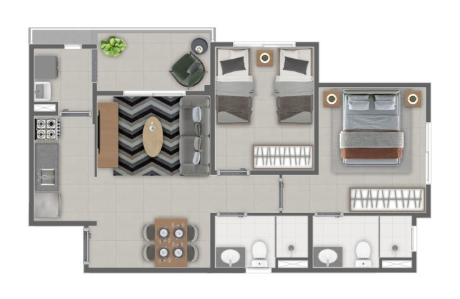 Imagem Imóvel com 2 Quartos à Venda, 51 m² em Penha De França - São Paulo