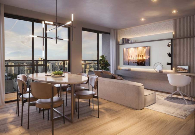 Imagem Apartamento com 1 Quarto à Venda, 41 m² em Centro - Curitiba