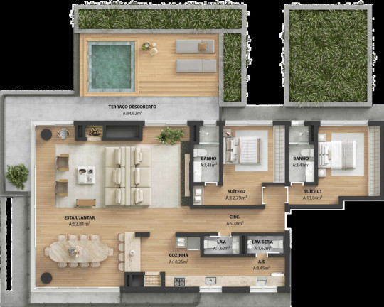 Imagem Apartamento com 2 Quartos à Venda, 156 m² em Bela Vista - Porto Alegre Imagem Apartamento com 2 Quartos à Venda, 156 m² em Bela Vista - Porto Alegre