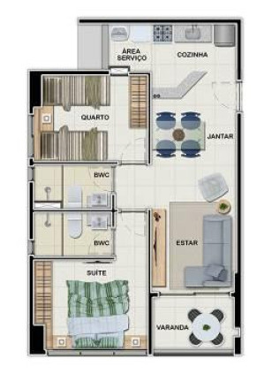 Imagem Apartamento com 2 Quartos à Venda, 54 m² em Pina - Recife Imagem Apartamento com 2 Quartos à Venda, 54 m² em Pina - Recife