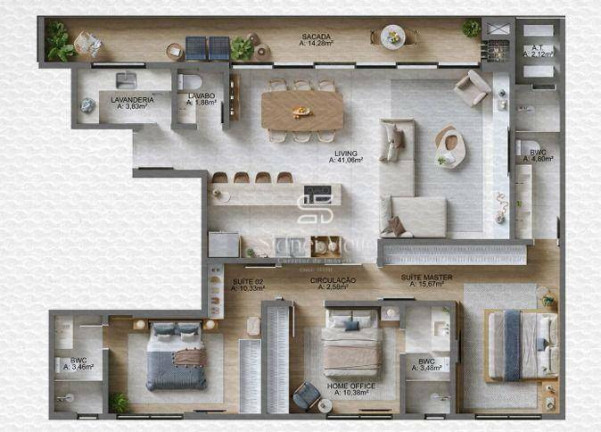Imagem Apartamento com 3 Quartos à Venda, 131 m² em Cabeçudas - Itajaí Imagem Apartamento com 3 Quartos à Venda, 131 m² em Cabeçudas - Itajaí