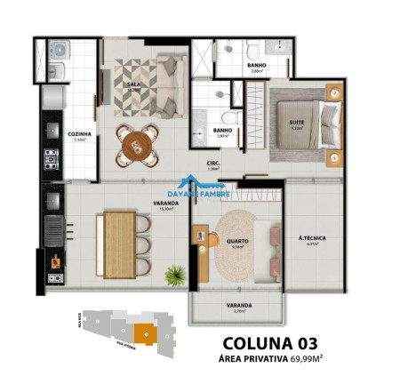 Imagem Apartamento com 3 Quartos à Venda, 108 m² Imagem Apartamento com 3 Quartos à Venda, 108 m²