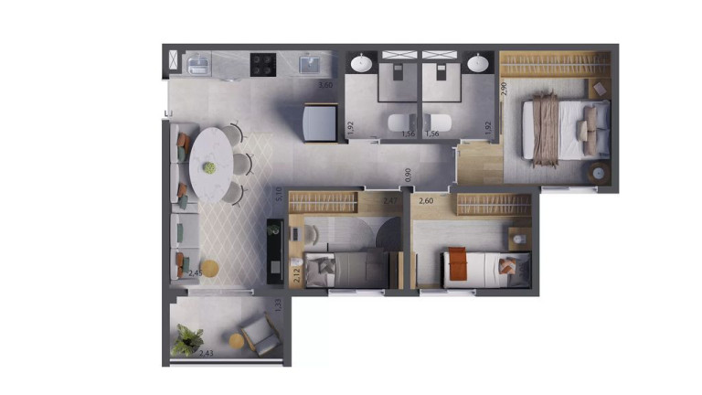 Imagem Apartamento com 3 Quartos à Venda, 51 m² em Jardim Caravelas - São Paulo Imagem Apartamento com 3 Quartos à Venda, 51 m² em Jardim Caravelas - São Paulo