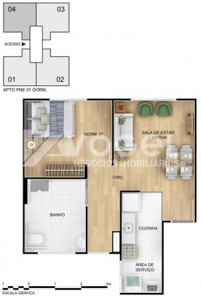 Imagem Apartamento com 2 Quartos à Venda, 41 m² em Morro Santana - Porto Alegre Imagem Apartamento com 2 Quartos à Venda, 41 m² em Morro Santana - Porto Alegre