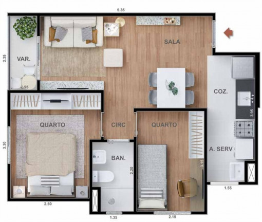 Imagem Imóvel com 1 Quarto à Venda, 27 m² em Irajá - Rio De Janeiro