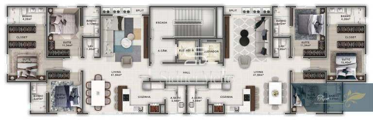 Imagem Apartamento com 3 Quartos à Venda, 110 m² em 2 Quadra Norte - Balneário Camboriú