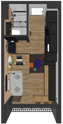 Imagem Apartamento com 1 Quarto à Venda, 25 m² em Santo Amaro - São Paulo