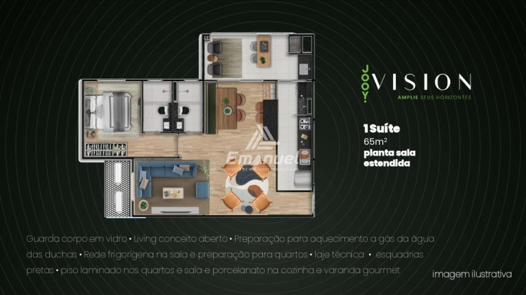 Imagem Apartamento com 1 Quarto à Venda, 65 m² em Jardim Itatiaia - Campo Grande Imagem Apartamento com 1 Quarto à Venda, 65 m² em Jardim Itatiaia - Campo Grande