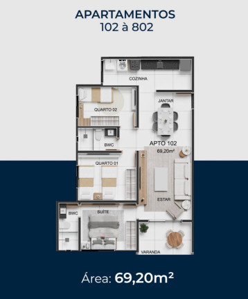 Imagem Apartamento à Venda, 59 m² em Poço - Cabedelo