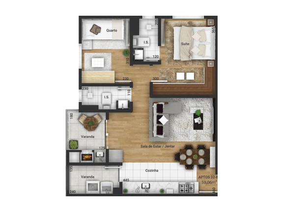 Imagem Apartamento com 2 Quartos à Venda, 62 m² em Tingui - Curitiba Imagem Apartamento com 2 Quartos à Venda, 62 m² em Tingui - Curitiba