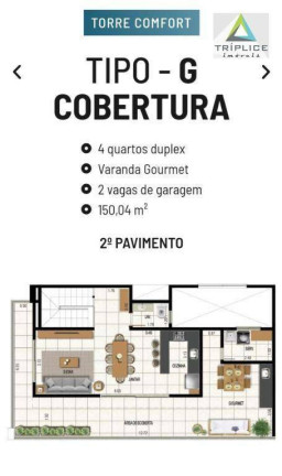 Imagem Cobertura com 4 Quartos à Venda, 150 m² em São Mateus - Juiz De Fora Imagem Cobertura com 4 Quartos à Venda, 150 m² em São Mateus - Juiz De Fora