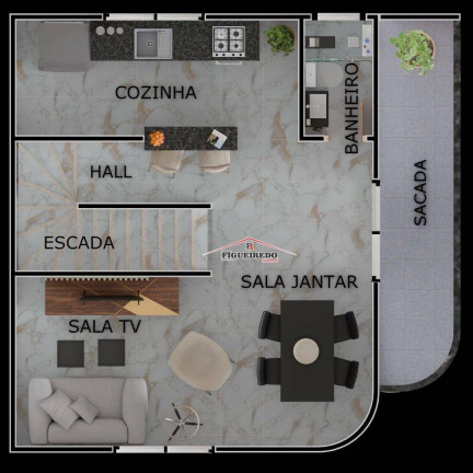 Imagem Sobrado com 2 Quartos à Venda, 128 m² em Maracanã - Praia Grande