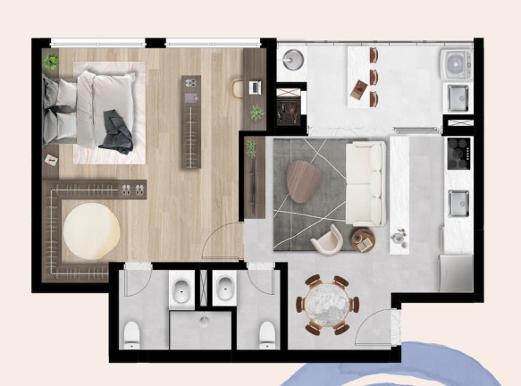 Imagem Apartamento com 2 Quartos à Venda, 55 m² em Juvevê - Curitiba