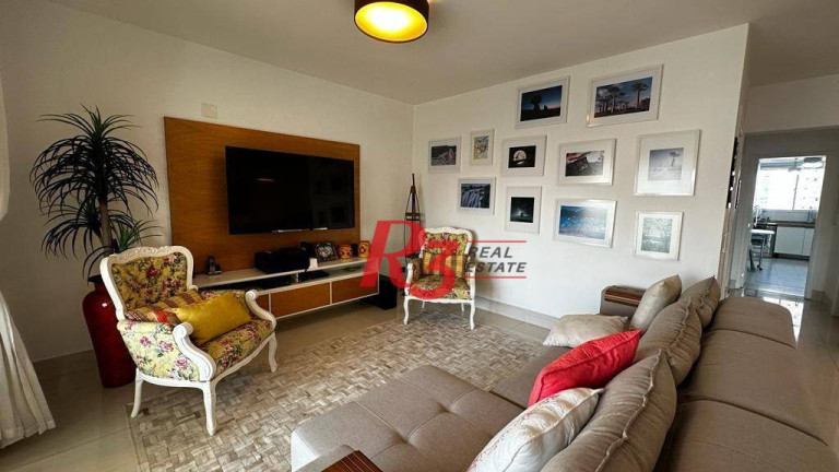 Imagem Apartamento com 3 Quartos para Alugar, 181 m² em Gonzaga - Santos Imagem Apartamento com 3 Quartos para Alugar, 181 m² em Gonzaga - Santos