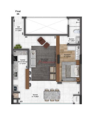 Imagem Apartamento com 1 Quarto à Venda, 72 m² em Nossa Senhora Do Rosário - Santa Maria Imagem Apartamento com 1 Quarto à Venda, 72 m² em Nossa Senhora Do Rosário - Santa Maria