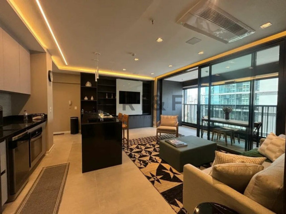Apartamento com 1 Quarto para Alugar, 78 m² em Brooklin - São Paulo