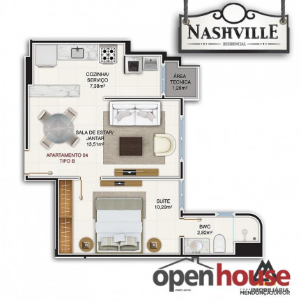 Imagem Apartamento com 1 Quarto à Venda, 40 m² em Lagoa Nova - Natal Imagem Apartamento com 1 Quarto à Venda, 40 m² em Lagoa Nova - Natal