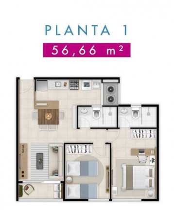 Imagem Apartamento com 2 Quartos à Venda, 57 m² em Benfica - Fortaleza Imagem Apartamento com 2 Quartos à Venda, 57 m² em Benfica - Fortaleza