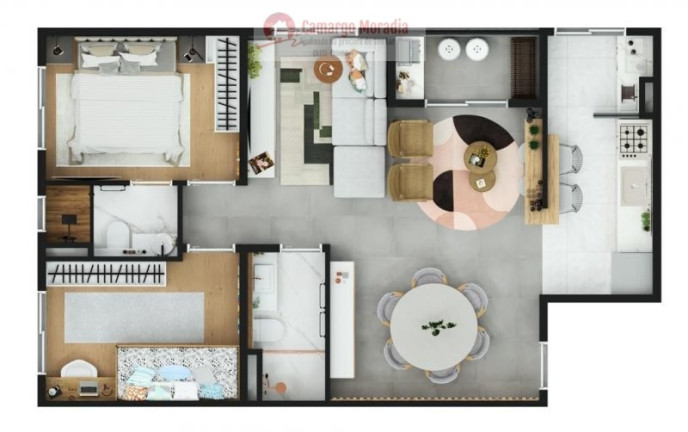 Imagem Apartamento com 3 Quartos à Venda, 65 m² em Jardim Chácara Méa - Suzano